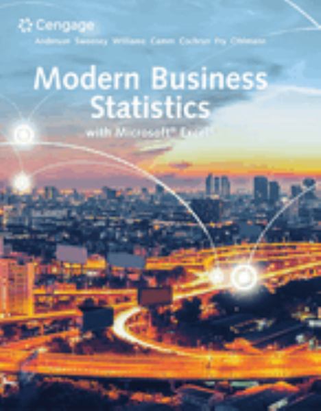 Modern Business Statistics with Microsoft Office Excel 7th Edition