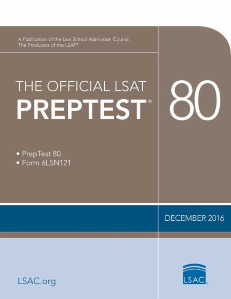 Official LSAT Preptest 80 - Law School Admission Council