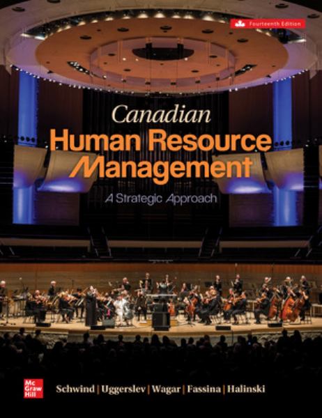 Fall 2026 EXMGT 5596 FA1 - Canadian Human Resource Management: A Strategic Approach (14th Canadian Edition) - Schwind