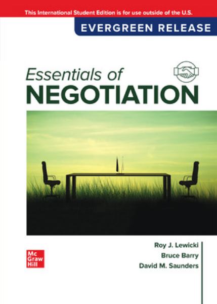 Essentials Of Negotiation Ise 2024 Release