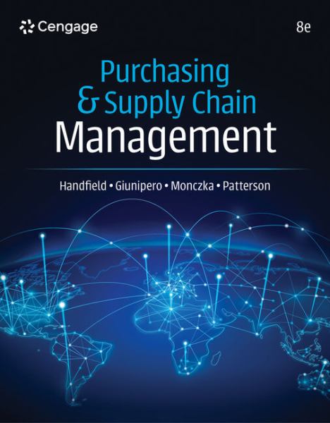 Fall 2026 EXSCMA 5632 FA1 - Purchasing and Supply Chain Management (8th Edition) - Handfield